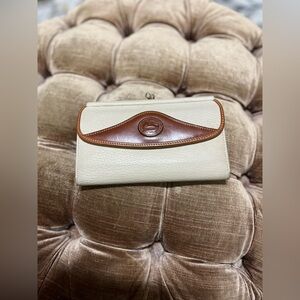 Vintage Cream and butterscotch wallet